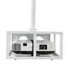 Soporte para Proyector Caja para Soporte de Proyector Jaula Telescópica Antirrobo Cesta para Proyector Soporte de Techo con Cerradura