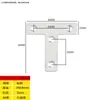 Código de Esquina de Acero Inoxidable Ángulo de Hierro/Soporte para Placa de Estante Soporte en Forma de L Conector Triángulo Pieza de Hierro Soporte de Código de Esquina de Ángulo Recto de 90 Grados