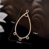 Zhongxing accesorios para conservar el color estilo antiguo borla porosa corona para el cabello colgante horquilla aretes colgantes material para hacer collares y aretes diy