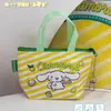 Bolsa Tejida Mini Auténtica Serie Familiar Sanrio Bolsa de Compras Mini Hello Kitty Bolso Colgante Bolsa Pequeña