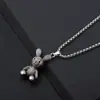 Nuevo Collar de Conejo Estilo Neutro Colgante Hip Hop Cadena para Suéter Fresca de Celebridad de Internet para Hombre Cadena para Suéter Accesorios
