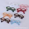 Gafas para Muñeca BJD de 6 Puntos Transparentes Baoli Mei Lindas Redondas Pequeñas 4.5cm Gafas de Montura Redonda