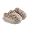 Pantuflas suaves antideslizantes para el hogar de otoño e invierno para hombre Puxi Ruoyun, nuevo estilo 2026, pantuflas de algodón con forro polar y engrosadas para interiores para mujer
