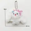 Muñeca de Peluche de Conejito Linda Colgante Dibujo Animado Leche Hoo Conejito de Orejas Largas Niña Colgante para Bolso Llaves