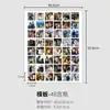 Moldura de foto em madeira maciça com grade 9/48/30, display de mesa, quebra-cabeça de folha DIY, álbum de memórias com impressão polaroid de casal, para pendurar na parede