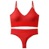 Ropa interior para mujeres con busto grande, efecto minimizador, acanalada, sin varillas, push-up, camisola, conjunto de sujetador de copa triangular francés, cómodo