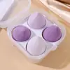 Huevo de Belleza Esponja para Polvos 4 Juegos 8 Gotas de Agua Huevo de Maquillaje sin Polvo Esponja de Maquillaje Huevo Esponja de Cojín de Aire Huevo para Maquillaje