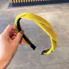 Diadema de terciopelo de colores con torsión y forma de cruz, pasador para el pelo para mujer, versátil, corona alta, para salidas retro, esponja, nueva diadema