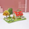 Quebra-cabeça tridimensional 3D infantil atacado meninos e meninas brinquedos educativos modelo de casa de papel artesanal DIY tenda em estoque