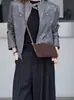 Couro Bovino de Primeira Camada Fosco Feminino Elegante Estampa de Leopardo Macia de Alta Qualidade Nicho Popular Moda Uma Ombro Transversal Couro Macio
