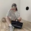Ropa Deportiva de Algodón Puro Moda Ropa Traje de Mujer Primavera y Otoño Estudiante Estilo Coreano Holgado Estilo Occidental Sudadera Conjunto Casual de Dos Piezas