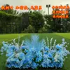Flores Grandes de Chão para Casamento Flores de Seda Flores Decorativas Flores para Palco T Corredor Flores Penduradas Flores de Casamento Fundo de Flores