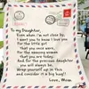Amazon ins Natal Thanksgiving envelope carta estilo manta de flanela para fábrica de impressão digital padrão