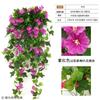 Eucalipto Artificial Montado na Parede Glória da Manhã Pátio Casa Sala de Estar Cena de Casamento Decoração Orquídea-aranha Flor Trombeta Rattan