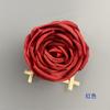 Flor Artificial Rosa Real diámetro 7cm rosa rizada set diy guirnalda arreglo floral accesorios caja de regalo