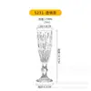 Venta al por mayor de fábrica Taza de jugo de vidrio transparente Impresión prensada a máquina Engrosada Patrón de diamante retro Copa de vino tinto y champán