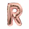 Balão de Letra em Inglês de 16 Polegadas Dourado Ouro Rosa Prata Filme de Alumínio Festa de Aniversário Fabricante Atacado Festa de Letras