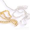 Cadena de taladro blanca con forma de país, taladro AAA de 2 mm a 4,2 mm, cadena de garra con diamantes de imitación de alta intensidad, material de taladro para palo de carcasa de teléfono móvil DIY