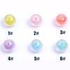 Suministro directo de fábrica material DIY 16 mm chapado en color cuenta facetada de fútbol pulsera para teléfono móvil accesorios de joyería acrílica
