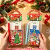 Conjunto de papelaria de Natal, papelaria fofa portátil, pequeno presente para crianças, lembrança para estudantes, conjunto de Natal transfronteiriço