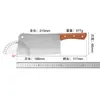 Cuchillo de Cocina para Rebanar de Acero Inoxidable Yangjiang para Cocina Casera, Cuchillo Afilado con Mango de Madera para Cortar Carne y Verduras, Material de Acero Alemán