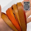 Primeira Camada Amarelo Vaca Couro Plano Couro Genuíno Corda Amarelo Marrom Pulseira Colar Corda para Joias Retrô Amarelo Marrom Antigo Corda Redonda de Couro de Vaca