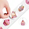 500 Adesivos, 14 Folhas de Adesivos em Rolo Estéticos Reutilizáveis com Tema de Cupcake para Capas de Celular, Garrafas de Água, Diários, Atacado de Adesivos Transfronteiriço