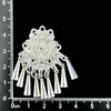Boneca gato de batata de Guizhou acessórios DIY lembrança coroa de cabelo prateada chapéu étnico Miao chapéu tiara de chifre de vaca borboleta