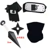 Mercancía de Anime de Ninja en Stock: Combo de Arma, Guantes y Cinta para la Cabeza, Combo de Set de Máscaras Ninja Kakashi