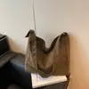 Bolsa de Novo Estilo com Grande Capacidade, Camurça Retrô, Bolsa de Ombro Casual da Moda, Design de Nicho, Bolsa Tote Estilo Preguiçoso