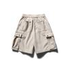 Shorts de Pana Holgados Rectos de Trabajo Multibolsillos Estilo Retro Japonés Nuevo Verano 2025