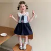 Vestido de Policía Conejita para Niña Verano Niños Cuello de Muñeca Sin Mangas Vestido Chaleco Vestido Flor de Capullo Princesa Judy para Niña