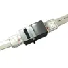 Conector de cable de red RJ45 conector de red de doble conector módulo conector de cabeza pasante directa módulo de red extensor de cable de red