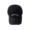 Zhao Lusi letras lavadas y desgastadas para mostrar la cara pequeña bordado gorra de béisbol pareja Calle versátil profundo superior gorra con visera moda