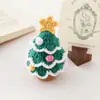 Árbol de Navidad de Ganchillo Hecho a Mano Terminado Hongo Narciso Planta en Maceta de Lana Regalo Navideño Decoración de Mesa