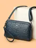 Bolso de Mujer 2026 Nueva Moda Bolso Cruzado Repujado Versátil Piel Suave Bolso de Hombro para Mujer Bolso de Alta Gama para Mamá de Mediana Edad