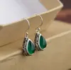 Brincos Antigos Europeus e Americanos de Gota Nova Retro Transfronteiriços Personalidade de Nicho Estilo Étnico do Tibete Prata Antiga