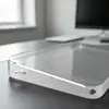 Reposamuñecas para Teclado de Acrílico de Alta Transparencia Almohadilla Transparente Simple para Muñeca de Teclado Almohadilla de Protección para Muñeca Decompresión para Oficina de E-sports