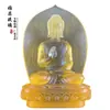 Fábrica de origem esmalte colorido Mestre da Medicina Buda ornamentos de esmalte colorido estátua de Buda atacado esmalte colorido método antigo Mestre da Medicina Buda Deus Dourado Buda