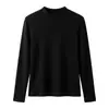 Camiseta Base Térmica de Lana Tencel para Mujer de Corte Ajustado con Cuello Alto, Versátil Top Interior Cálido de Polar con Cuello Semialto Otoño/Invierno, Amigable con la Piel