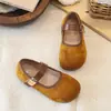 Zapatos para niñas, zapatos de cuero para niños, nuevos zapatos Mary Jane con estampado de leopardo otoño 2026, mocasines de suela blanda para niñas pequeñas