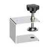 Carpintería Clip de Cajón Telescópico Ajustable de Acero Inoxidable Clip de Fijación Pieza de Clip Desmontable Cajón con Asa sin Hueco para Asa