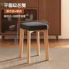 Sillas de Madera Maciza, Sillas de Comedor para el Hogar, Mesas y Taburetes de Comedor para Alquiler en Apartamentos Pequeños 2025 Nuevas Bancos Acolchados al Vacío Catering al por Mayor