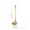 Cuchara de Acero Inoxidable Cuchara para Sopa Colador Cuchara para Fondue Concha para Sopa Arena Chapado en Oro Chapado en Oro Rosa Hogar Concha para Sopa Dorada