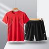Traje Deportivo para Hombre Ropa para Correr al Aire Libre de Secado Rápido Verano Seda de Hielo Manga Corta Shorts Camiseta Juvenil Ropa Casual para Fitness