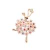 Broche de bailarina de ballet con un toque avanzado, ideal para combinar con todo tipo de prendas, como camisas, suéteres, faldas, cheongsams y broches antiluz.