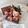 Simulação de casamento Flor Coque Edge Austin Rose Flor Falsa Arranjo de Casamento Arranjo de Flores Arranjo de Flores Decorativo Nupcial Segurando Flor