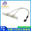 Línea de panel de dos puertos USB 2.0 color Beiji línea de expansión de puerto USB 2 de dos puertos línea de expansión de panel trasero de computadora