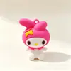 Sanrio Colgante de Muñeca de Goma Blanda 3D Kuromi My Melody Llavero Accesorios Decoración de Mochila Regalo Venta al por Mayor