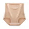 Bragas de seda helada cómodas de color arándano que levantan el trasero, antibacterianas 10A en la entrepierna, sin costuras, transpirables, de cintura alta, control de abdomen para mujer